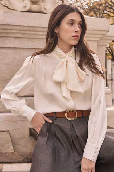 Picture of FLUID BLOUSE WITH PUSSY BOW SPIRIT